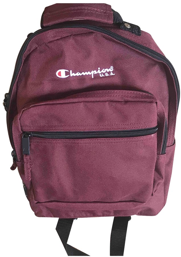 burgundy champion backpack