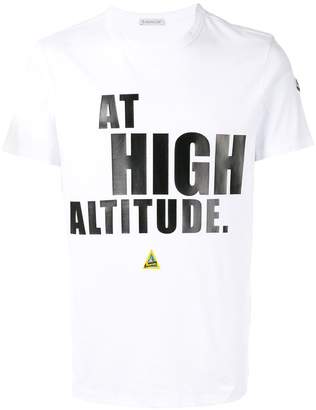 Moncler At High Altitude print T-shirt
