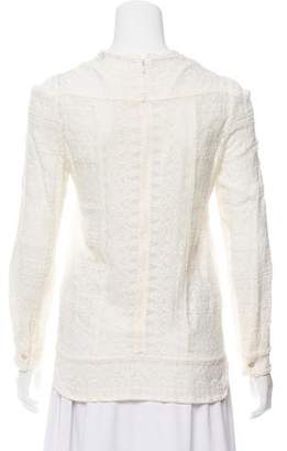 Isabel Marant Embroidered Long Sleeve Top