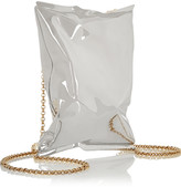 Thumbnail for your product : Anya Hindmarch Crisp Packet silver-tone clutch