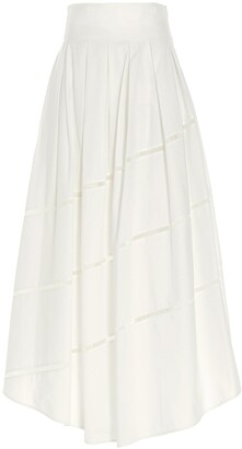 Brunello Cucinelli Pleated Maxi Skirt