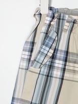 Thumbnail for your product : Il Gufo Drawstring Checked Shorts