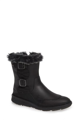 merrell chateau mid lace faux fur trimmed waterproof boot