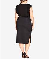 Thumbnail for your product : City Chic Trendy Plus Size Polka-Dot Bodycon Skirt