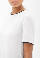 Thumbnail for your product : Forever 21 Contrast Trim Chiffon Top
