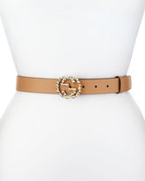 Thumbnail for your product : Gucci Studded Interlocking G-Buckle Belt