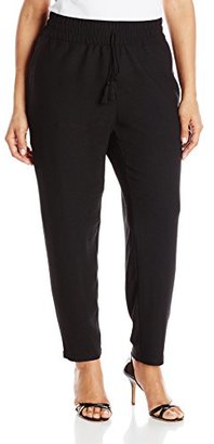 Lucky Brand Women's Plus-Size Solid Black Pant