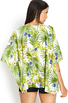 Thumbnail for your product : Forever 21 Tropical Print Kimono Jacket