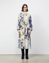 Thumbnail for your product : Lafayette 148 New York Petite Giana Dress In Autumn Haze Print Fluid Viscose Crepe
