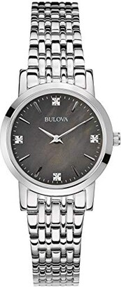 Bulova Women's Analogue Quartz Watch with Stainless Steel Strap 96S148