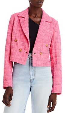 Aqua Cropped Tweed Jacket - 100% Exclusive - ShopStyle