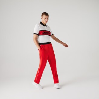 Lacoste Men's SPORT Run-resistant Pleated Tracksuit Pants - ShopStyle