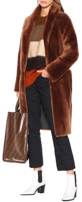 Common Leisure Robe shearling coat
