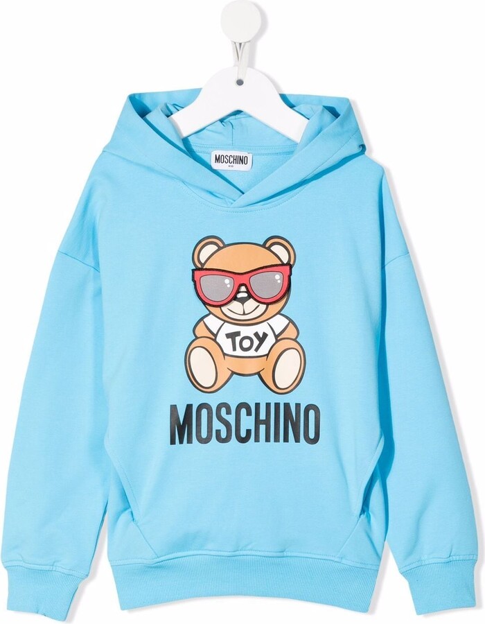 MOSCHINO BAMBINO Toy Bear print hoodie - ShopStyle Boys' Sweatshirts