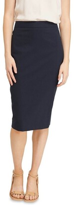 Oxford Peggy Wool Stretch Suit Skirt