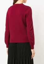 Thumbnail for your product : Comme des Garçons PLAY V-Neck Heart Embroidered Sweater