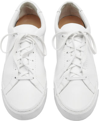 Loeffler Randall Logan Tassel Leather Sneakers White 2 10.5