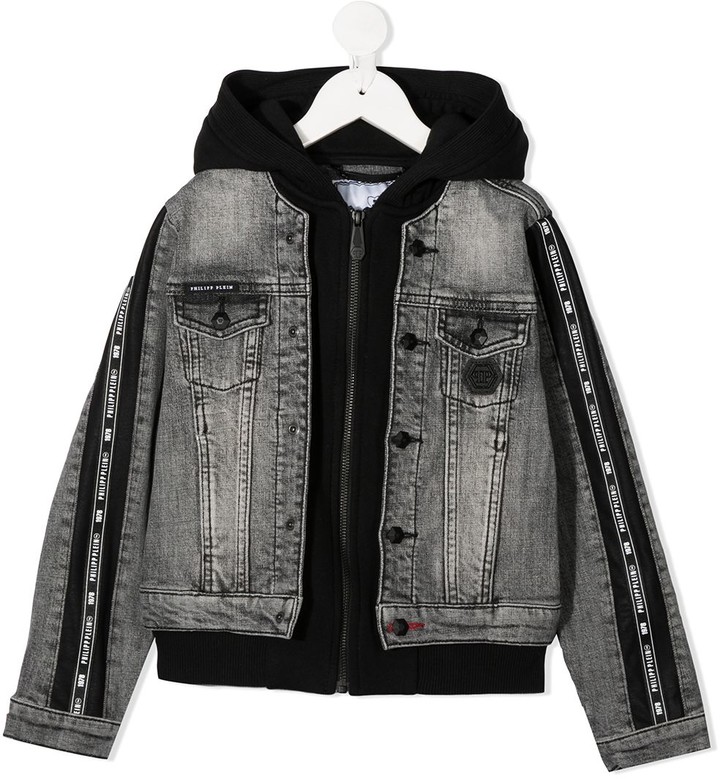 boys hooded denim jacket