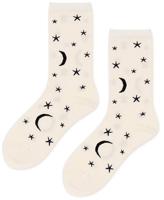 Hansel from Basel Moon Stars Crew Socks