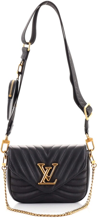 Louis Vuitton Black Quilted Leather New Wave Multi Pochette Bag Louis  Vuitton