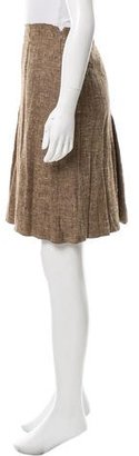 Prada A-Line Tweed Skirt