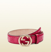 Thumbnail for your product : Gucci belt with interlocking G buckle