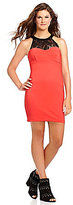 Thumbnail for your product : Teeze Me Illusion Lace Neckline Dress