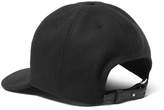 Thumbnail for your product : Valentino Garavani Logo-Appliqued Wool Baseball Cap - Men - Black