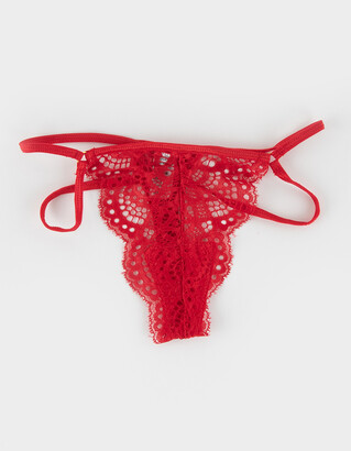 SPREE INTIMATES Strappy Lace Thong - ShopStyle