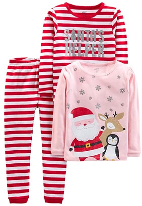 Simple Joys by Carters Girls 6-Piece Snug Fit Cotton Pajama Set 