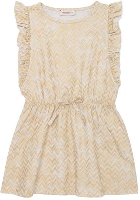 Missoni Zigzag Print Coated Cotton Jersey Dress