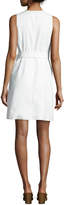 Thumbnail for your product : Diane von Furstenberg Sleeveless Belted Zip-Front Dress