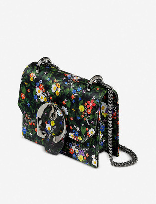 Jimmy Choo Paris mini floral-print silk cross-body bag