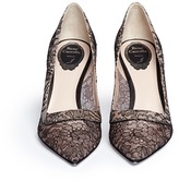 Thumbnail for your product : Rene Caovilla Lace mesh pumps