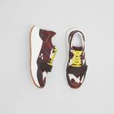 Thumbnail for your product : Burberry Cow Print Nylon Sneakers
