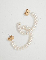 Thumbnail for your product : Lucky Brand Pearl Beaded Hoop Earring