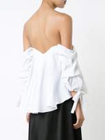 Thumbnail for your product : Caroline Constas Caroline Constas off-shoulders ruffled blouse