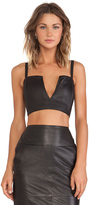 Thumbnail for your product : Jennifer Kate Leather Strapless Bralette