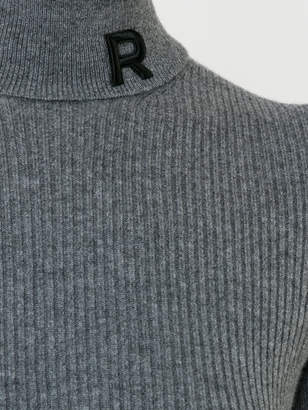 Rochas roll neck ribbed sweatshirt