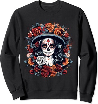 De Los Muertos La Catrina Day Of The Dead Sugar Skull Women T