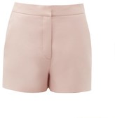 Thumbnail for your product : Valentino High-rise Wool-blend Crepe Shorts - Pink