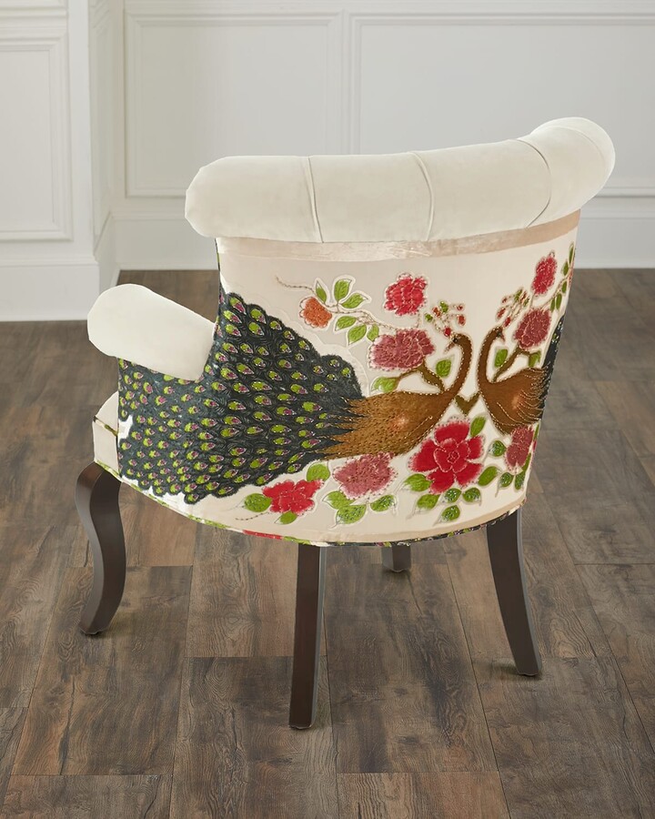 Cream Peacock Chair