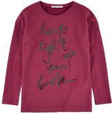 Thumbnail for your product : Liu Jo Long-sleeve T-shirt with a glittery print