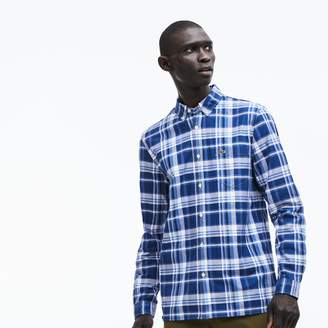 Lacoste Men's Regular Fit Wide Check Oxford Cotton Shirt