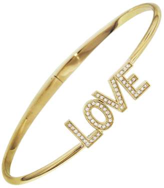 Jennifer Meyer Diamond Love Hinge Bangle Bracelet
