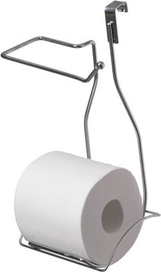 Basicwise Over The Tank Mount Toilet Paper Holder