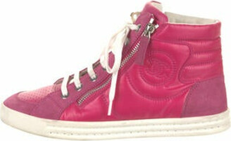 chanel fuchsia sneakers