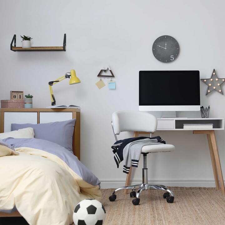 InPlace 48Wx5Dx3.5H Real Natural Mango Wood with Metal Rustic Black Iron Bracket Ledge Wall Shelf, 9602106E