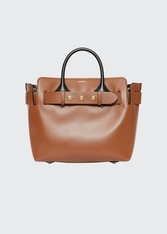burberry small penny logo tote bag