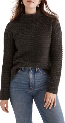 Madewell Belmont Donegal Mock Neck Sweater
